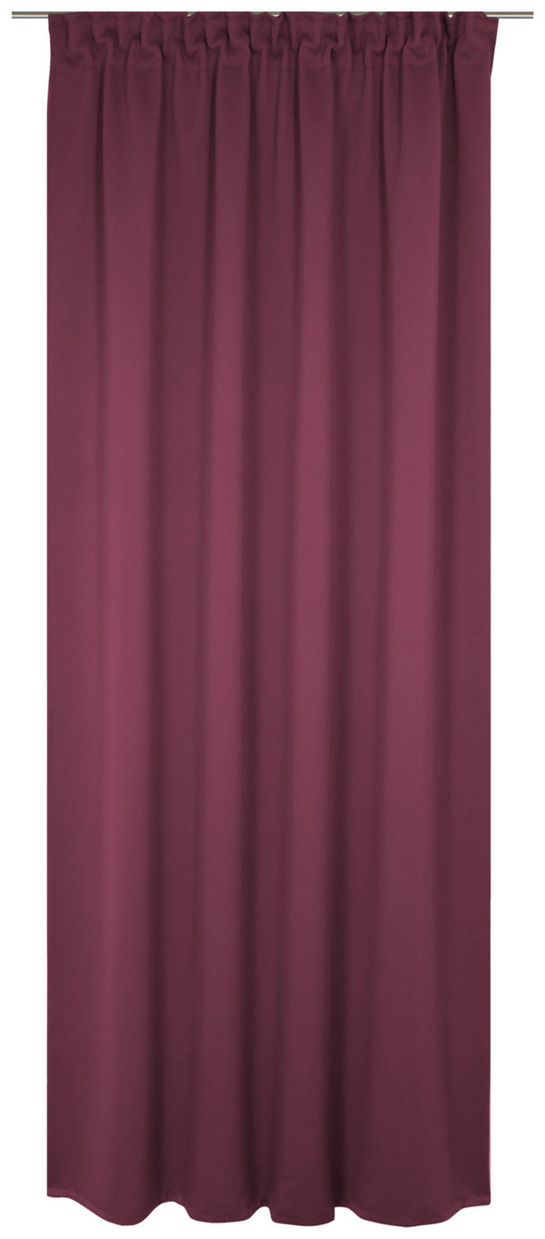 Blickdichter Vorhang Opal; 132x225 cm (SxW); bordo