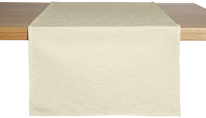 bieżnik Biella; 40x130 cm (SxD); szampan; prostokątny