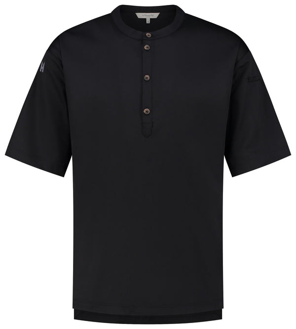 Kochshirt Gorgio; Kleidergröße 2XL; czarny