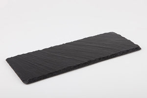 taca z łupka naturalnego; 30x12x0.7 cm (DxSxW); czarny; prostokątny