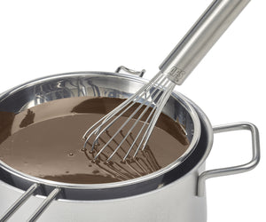 Schneebesen; 25 cm (D); srebro