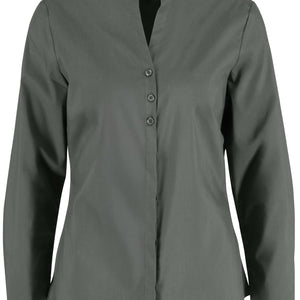 Bluse Langarm Lani Regular Fit; Kleidergröße 48; ciemny szary