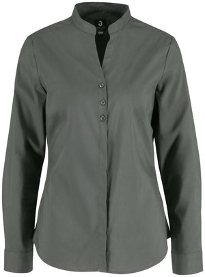Bluse Langarm Lani Regular Fit; Kleidergröße 48; ciemny szary