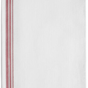 serwetka Leina składana 1/8 ; 45x45 cm (SxD); biały/bordo; 25 sztuka / opakowanie