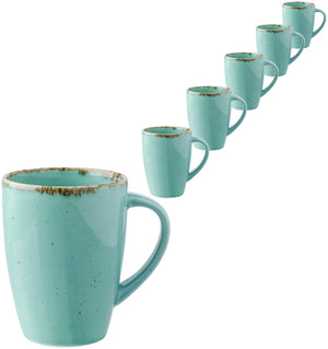 kubek Sidina; 260ml, 7.5x10 cm (ØxW); turkusowy; okrągły; 6 sztuka / opakowanie