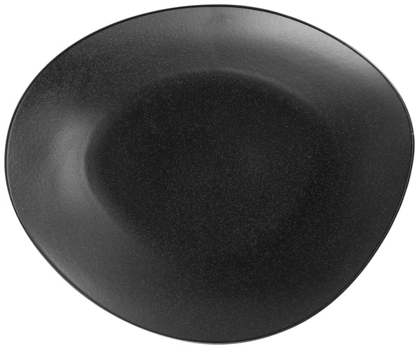 talerz płaski Masca organisch; 32x26.5 cm (DxS); czarny; organiczny; 6 sztuka / opakowanie