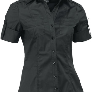 bluzka damska Kate krótki rękaw; Kleidergröße 48; czarny