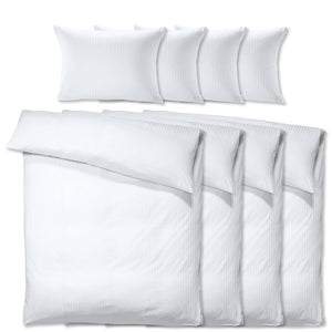 pościel Satina paski wąskie 10 mm; 160x210 cm (SxD)