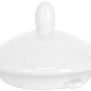 pokrywka do dzbanka do herbaty Amely; biały; okrągły; 4 sztuka / opakowanie