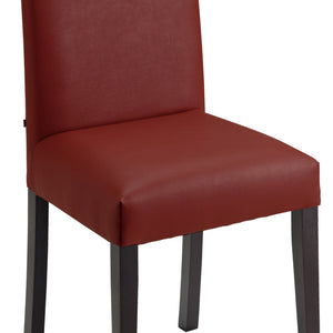 krzesło Elegance sztuczna skóra; 46.5x51x95.5 cm (SxGxW); siedzisko bordo, stelaż wenge; 2 sztuka / opakowanie