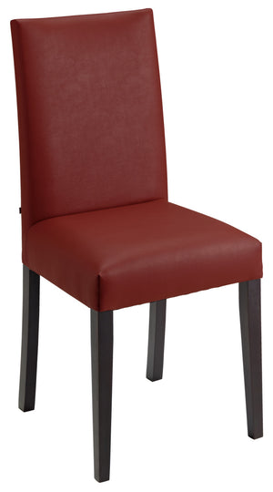 krzesło Elegance sztuczna skóra; 46.5x51x95.5 cm (SxGxW); siedzisko bordo, stelaż wenge; 2 sztuka / opakowanie