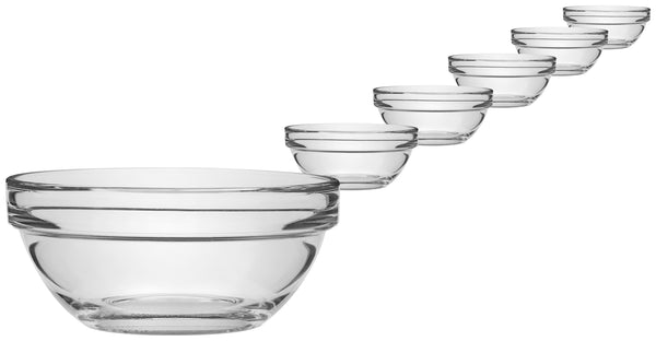  10x4.2 cm (ØxW); transparentny; okrągły; 6 sztuka / opakowanie