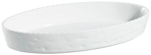 formy do pieczenia Kalumi; 900ml, 27x15.5x4.5 cm (DxSxW); biały; owalny; 3 sztuka / opakowanie