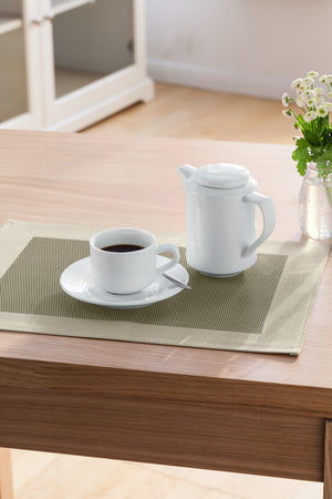 dzbanek do kawy Base z pokrywką; 500ml, 9.2x15 cm (ØxW); biały; okrągły; 4 sztuka / opakowanie