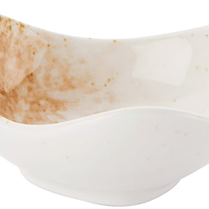 miseczka Purior; 40ml, 8.3x7.8x4.2 cm (DxSxW); biały/brązowy; 12 sztuka / opakowanie