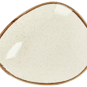 talerz płaski Sidina organiczny; 21x17.7 cm (DxS); beżowy; organiczny; 6 sztuka / opakowanie