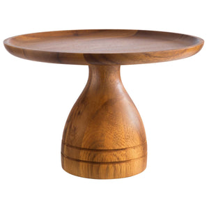 patera ACACIA MINI; 24x16 cm (ØxW); akacja brąz; okrągły