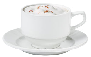 filiżanka do cappuccino Rondon; 260ml, 9x7 cm (ØxW); biały; okrągły; 6 sztuka / opakowanie