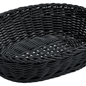 koszyk Igato owalny; 25x19x6.5 cm (DxSxW); czarny; owalny; 2 sztuka / opakowanie