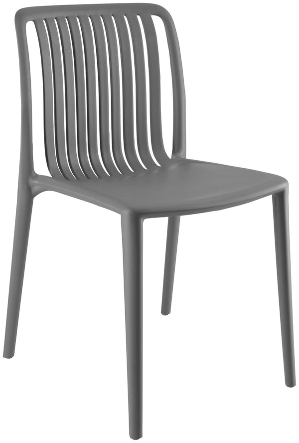 Kunststoff Stuhl Tavira; 50x52.5x77 cm (SxGxW); antracyt; 2 sztuka / opakowanie