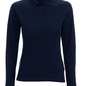 Koszulka polo damska Mix z długim rękawem