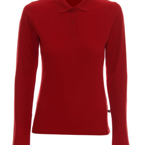Koszulka polo damska Mix z długim rękawem