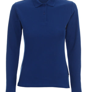 Koszulka polo damska Mix z długim rękawem