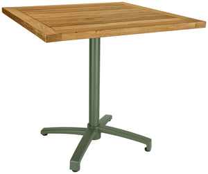 Outdoor-Teak-Tischplatte Mirello quadratisch; 70x70x3 cm (DxSxW); brązowy; kwadrat