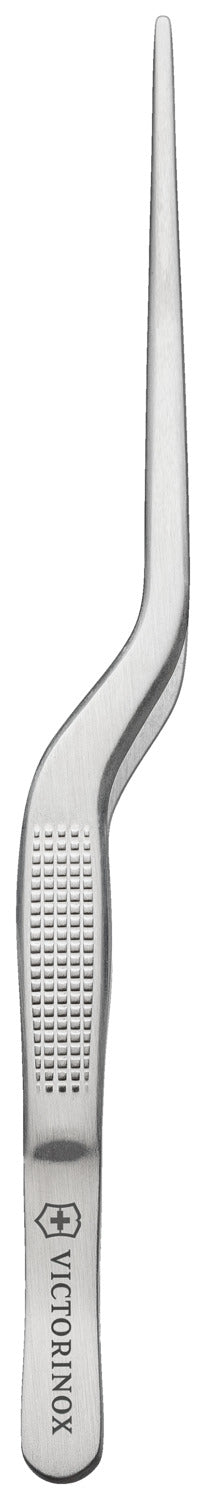 Präzisionskochpinzette abgewinkelt; 15.9x2.1 cm (DxS); srebro
