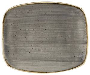 Chefs Oblong Platte Stonecast Peppercorn; 15.4x12.6 cm (DxS); szary/brązowy; prostokątny; 12 sztuka / opakowanie