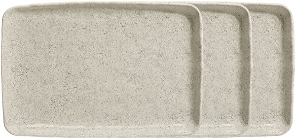 półmisek Romulus; 35x23.8x4.1 cm (DxSxW); beżowy; prostokątny; 3 sztuka / opakowanie