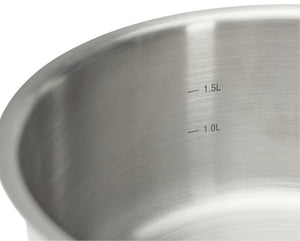 Stielkasserolle Prim Appety; 18 cm (Ø); srebro
