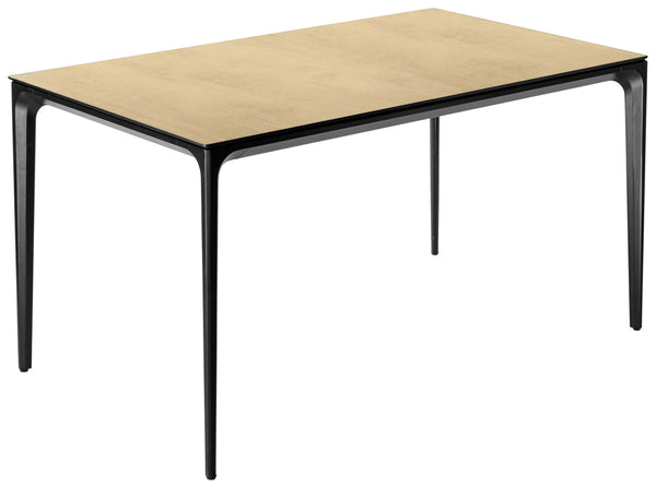 Outdoor-Tisch Linero rechteckig; 138x80x72 cm (DxSxW); Platte dąb/naturalny