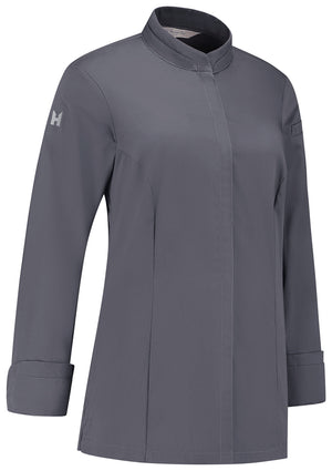 Kochjacke Elise ; Kleidergröße L; ciemny szary