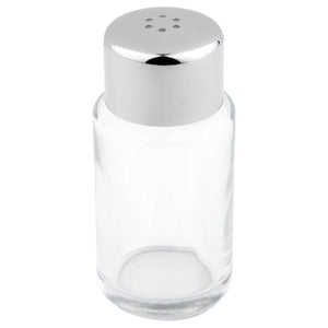 solniczka i pieprzniczka; 4x9 cm (ØxW); transparentny