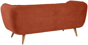 brązowe nogi; 183x88x76 cm (SxGxW); siedzisko terakota