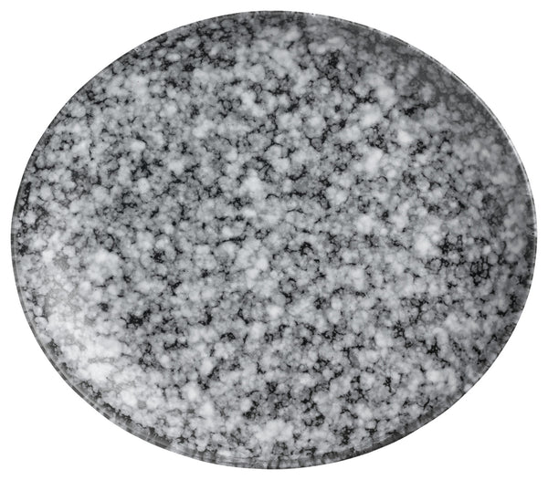 talerz płaski Mamaro organiczny; 20x17.5x2.5 cm (DxSxW); czarny/biały; organiczny; 6 sztuka / opakowanie