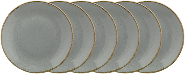 talerz płaski Sidina; 28 cm (Ø); szary; okrągły; 6 sztuka / opakowanie