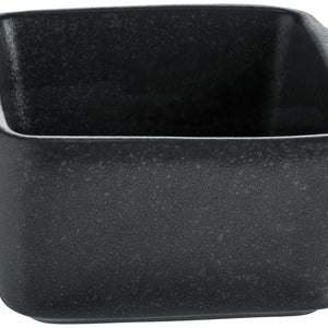 miseczka Masca kwadratowa  z uchwytem; 80ml, 7x7x3.5 cm (DxSxW); czarny; kwadrat; 6 sztuka / opakowanie