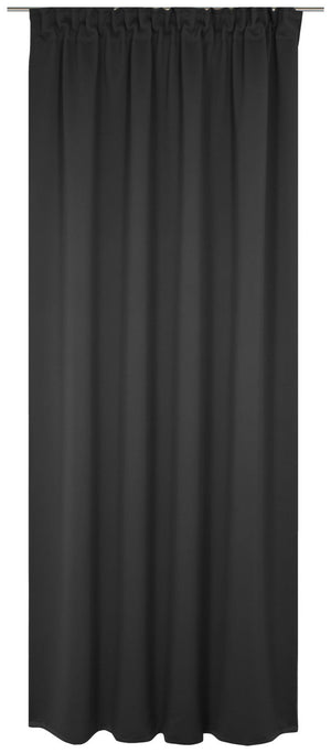 Verdunklungsvorhang Granat Multiband; 142x145 cm (SxW); czarny