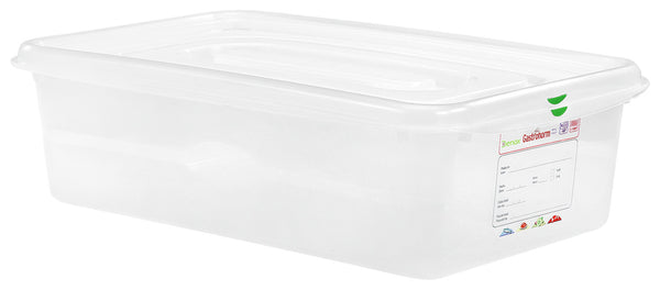 pojemnik GN z tworzywa sztucznego Dena 44927; Größe GN 1/1, 21000ml, 53x32.5x15 cm (DxSxG); transparentny; 6 sztuka / opakowanie