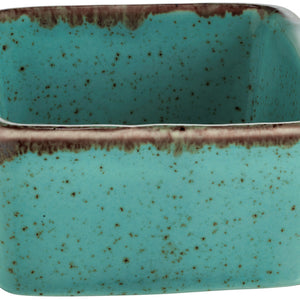 miseczka Sidina kwadratowa z uchwytem; 80ml, 7x7x3.5 cm (DxSxW); turkusowy; kwadrat; 6 sztuka / opakowanie