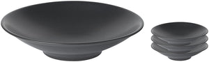 talerz do makaronów Coup Masca; 1400ml, 25.5x6 cm (ØxW); czarny; okrągły; 4 sztuka / opakowanie