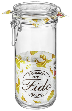 słoik z zamknięciem pałąkowym Fido Terrina; 1110ml, 9.8x21.7 cm (ØxW); transparentny; 6 sztuka / opakowanie