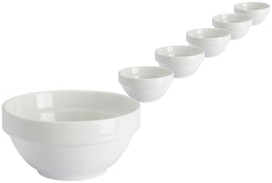 miska porcelanowa Sao Paulo; 200ml, 10.5x5.3 cm (ØxW); biały; okrągły; 6 sztuka / opakowanie