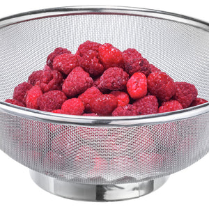 wanna cedzakowa Base; 25 cm (Ø); srebro; okrągły