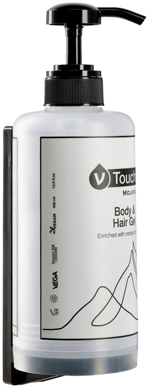 Pumpspender V-Touch Mountain Spa für Duschgel & Shampoo; 400ml; transparentny; 15 sztuka / opakowanie