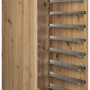 Tablett-Abräumwagen Baristo; 52x59x166 cm (SxGxW); dąb antyczny