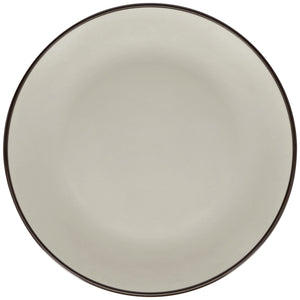 talerz płaski Levana; 26.5 cm (Ø); szary/czarny; okrągły; 6 sztuka / opakowanie