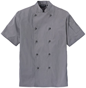 bluza kucharska męska Milan krótki rękaw; Kleidergröße 60; szary